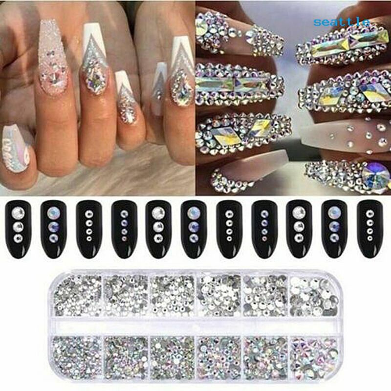Jual RHINESTONE MIX UKURAN 12 SLOT | Shopee Indonesia