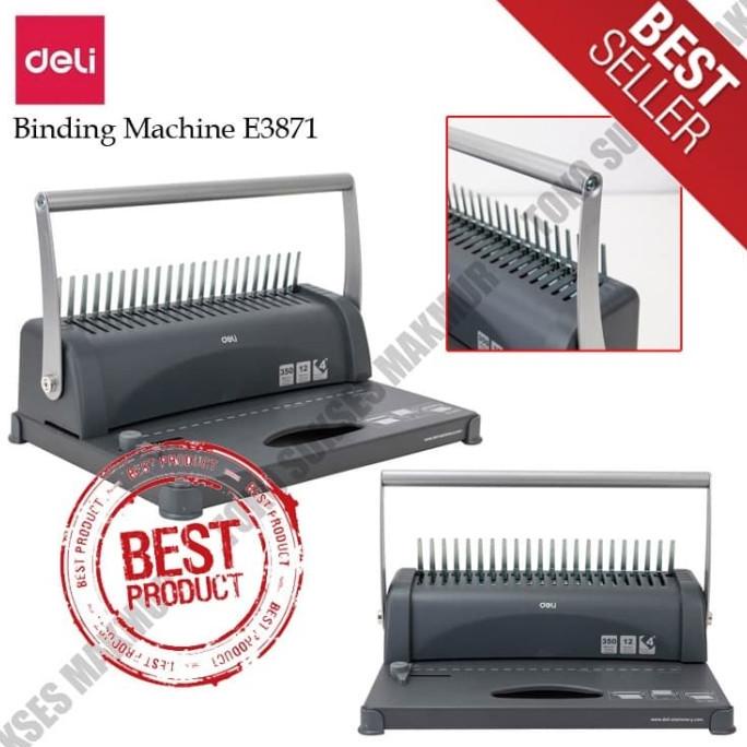 Jual Mesin Jilid Plastik Deli E3871 Binding Machine Deli E3871