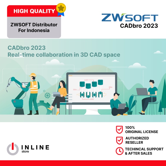 Jual ZWSoft CADbro 2023 3D CAD Viewer Original License Authorized ...