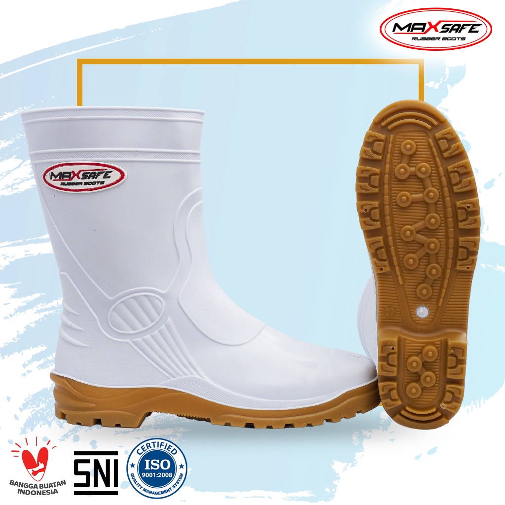 Jual Sepatu Boot Pendek Toyobo MaxSafe 1688 Putih | Shopee Indonesia