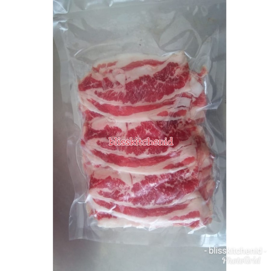Jual Daging Sapi Lapis US Sliced Beef / US Shortplate 1kg | Shopee ...