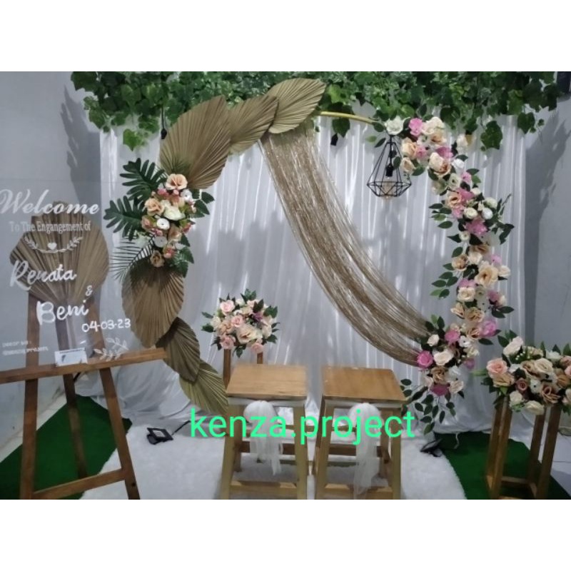 Jual Sewa backdrop murah/jabodetabek/ring rustic/ring bulat/rustic ...