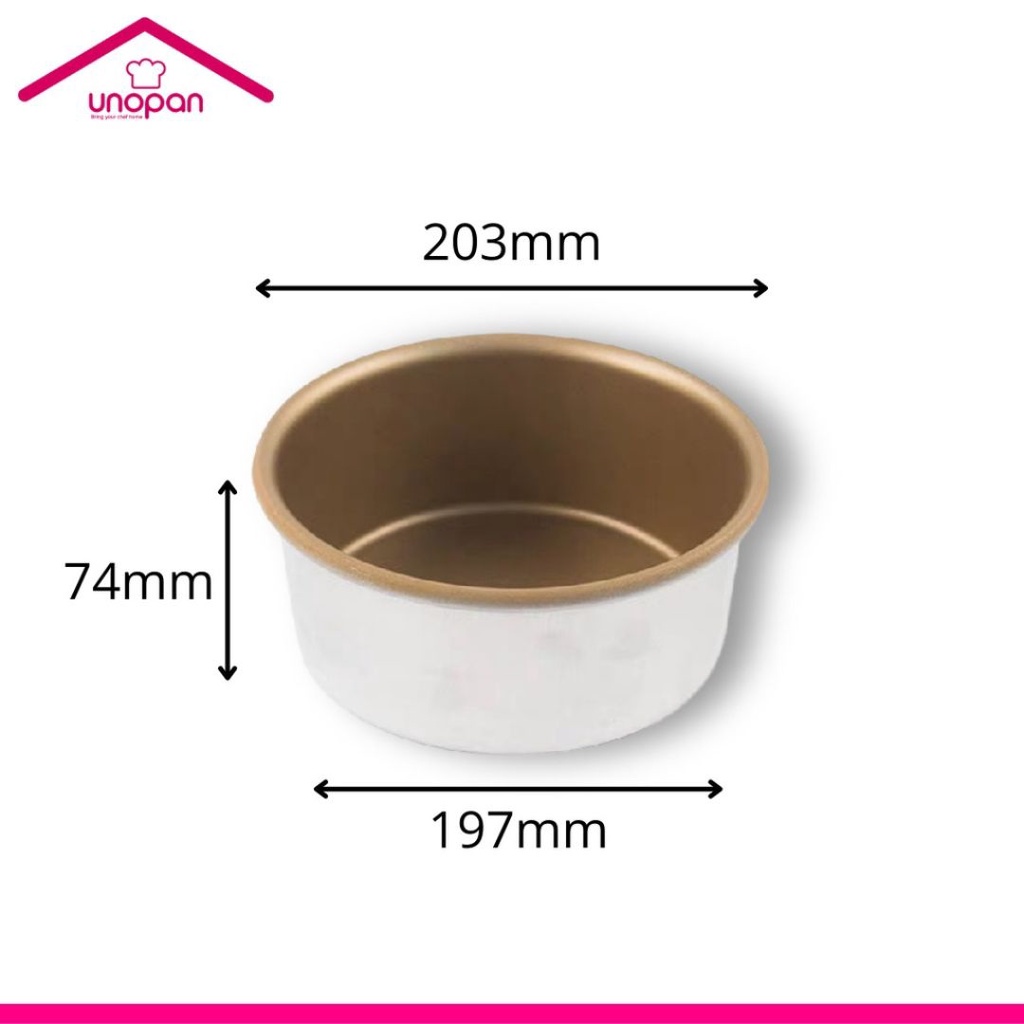 Jual Unopan - UN16061 Round Cake Pan (Non stick series 1000) | Shopee ...