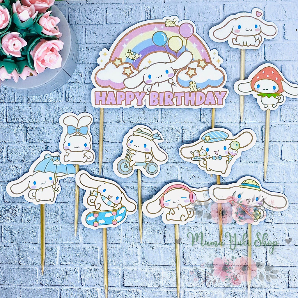 Jual Topper Cake Hiasan Kue Ulang Tahun Anak CINNAMOROLL | Shopee Indonesia