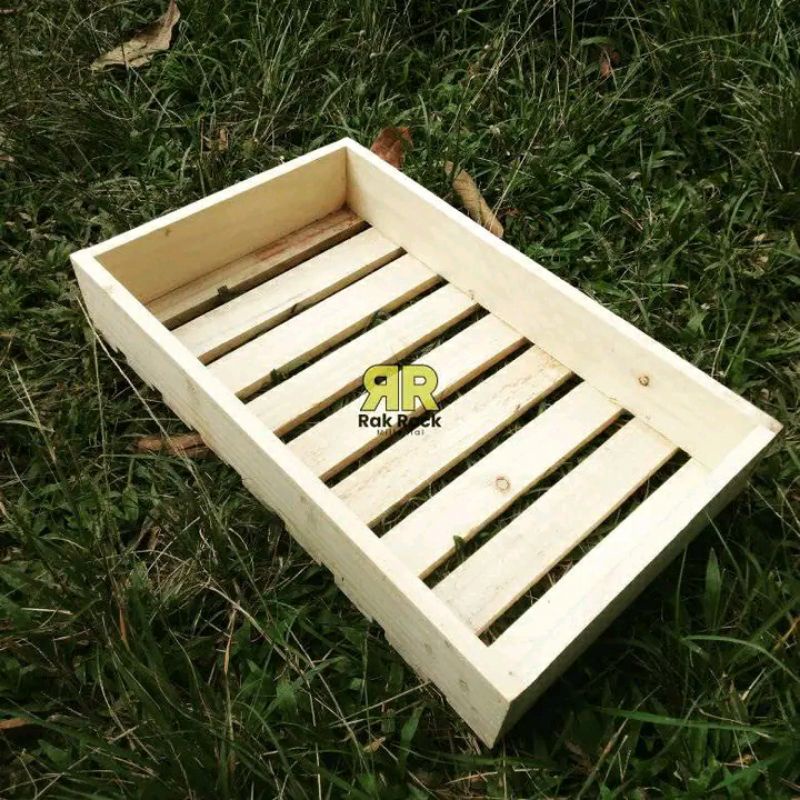 Jual Wooden tray 45x25 Wooden Storage Baki Nampan Hantaran Seserahan