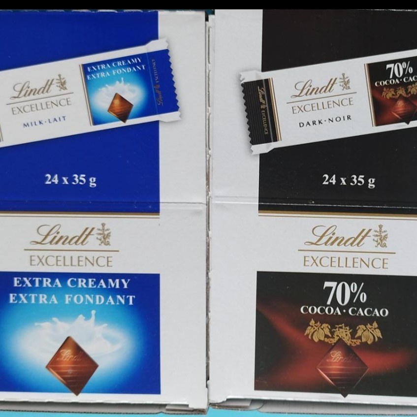 Jual Khas Jaya Lindt Coklat Swiss Impor 1 box isi 24 pcs x 35 gram 70