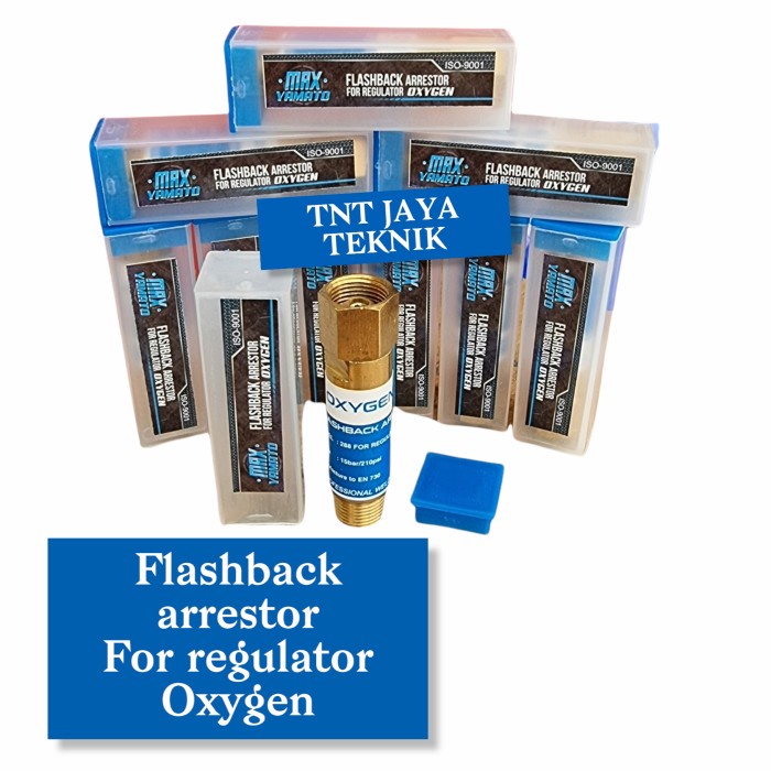 Jual Flashback Arrestor For Regulator Oxygen / Flash Back For Oxygen ...
