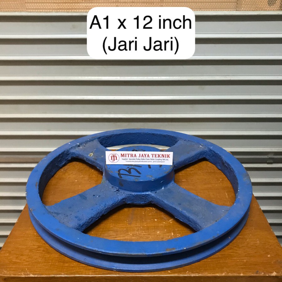 Jual Puli Besi Jari A1 X 12 Inch Pully Pulley Polly Poli 1 Jalur