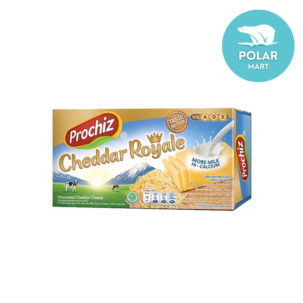 Jual Prochiz Cheddar Royale Processed Cheddar Cheese 160 Gram Shopee