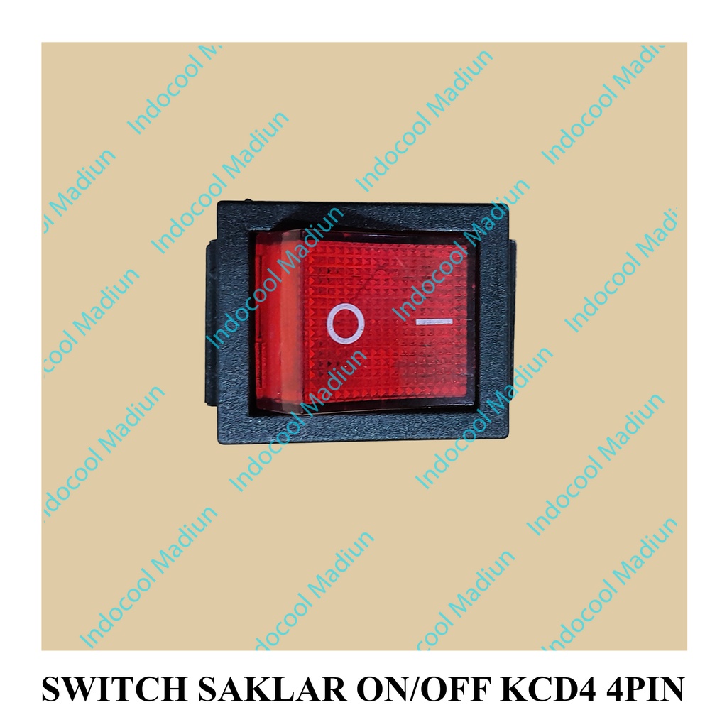 Jual SSB4P SAKLAR/PUSH ON OFF 4PIN/SWITCH SAKLAR ON/OFF KCD4 4PIN ...