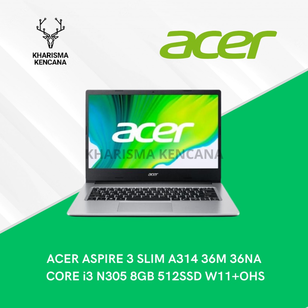 Jual Acer Aspire Slim A M Na Core I N Gb Ddr Ssd W Ohs Shopee Indonesia