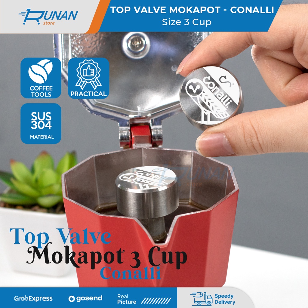 3 Cup Mokapot Specchio - Conalli