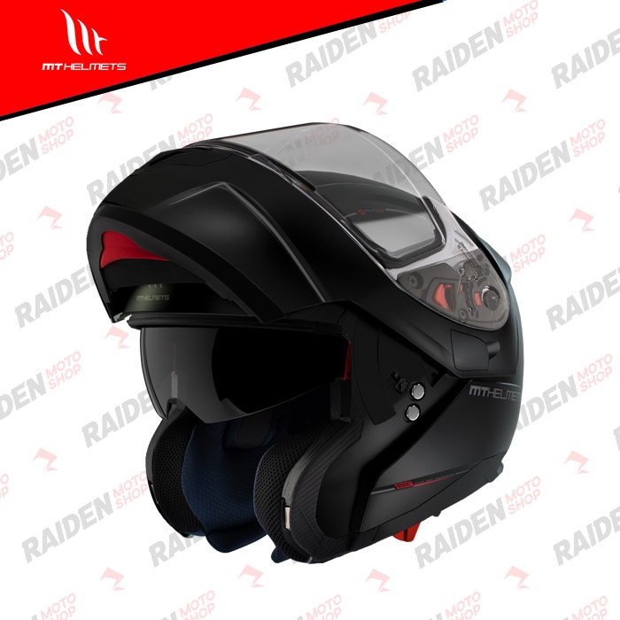 Casco MT Helmets Atom SV Solid Matt Titanium – Taglia S, Modulare Omologato ECE/DOT