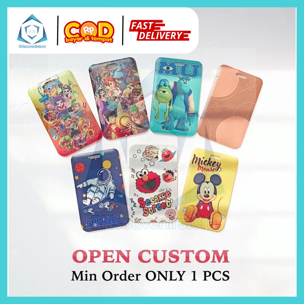 Jual custom id card holder satuan id card company cetak gambar