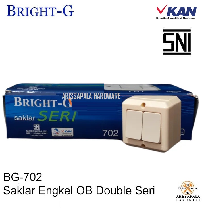 Jual Saklar Seri double dobel OB Outbow Sakelar Lampu Tempel Dinding ...