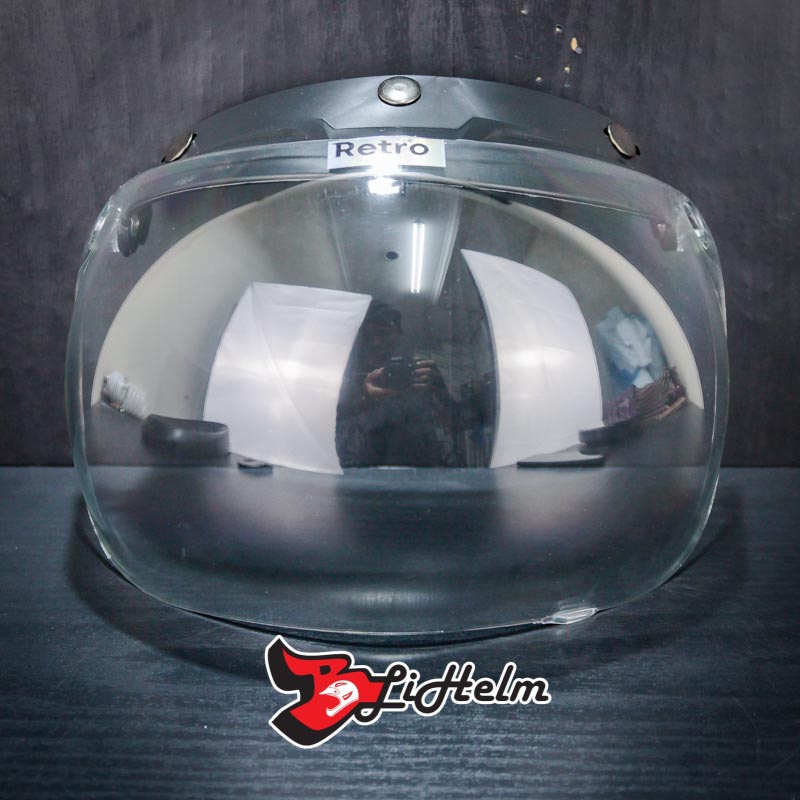 Jual Kaca Helm Retro Visor Model Bogo Cembung Shopee Indonesia