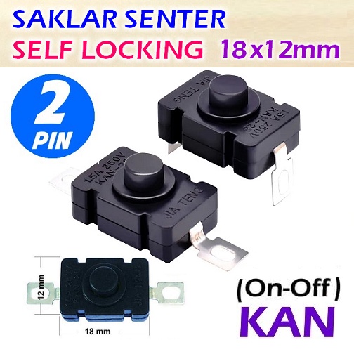 Jual 10 PCS Switch Senter 18x12mm 1812 1.5A 250V Ac / Dc Saklar On Of ...