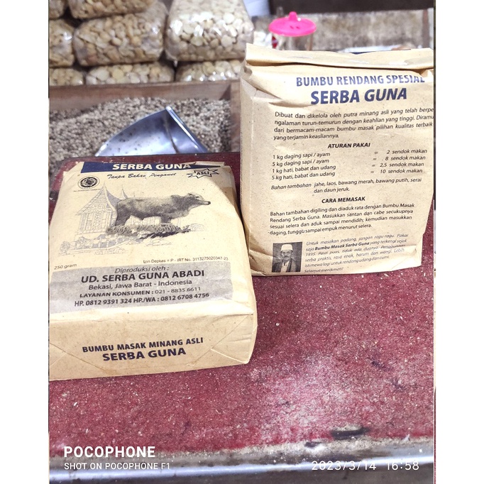 Jual Bumbu Rendang siap saji Serba Guna Berat 1kg isi 4 Bungkus ...