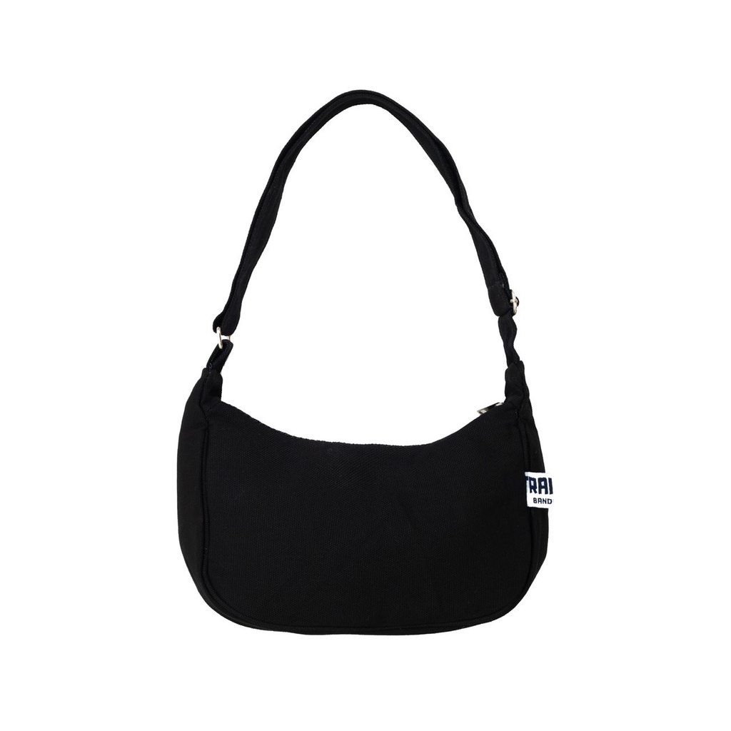 Jual Tas Selempang Wanita Hitam Shoulder Bag Kanvas Premium | Shopee