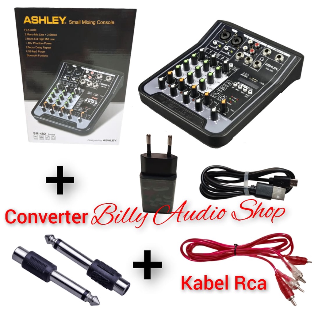 Jual Mixer Audio Ashley Speed 4,Ashley SM 402 Ashley FX402i (BISA Bluetooth dan Recording