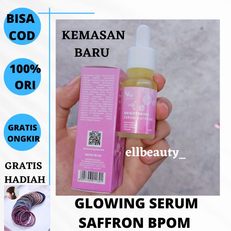 Jual Glowing Serum Saffron Bpom Putik Saffron Asli Kemasan Baru