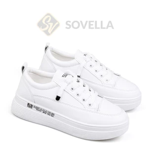 SOVELLA Alexa Sepatu Sneakers Olahraga Sport Kets Putih Hitam Wanita