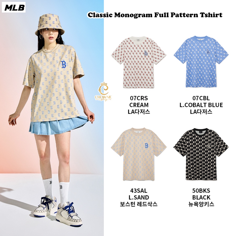 Jual MLB Korea Classic Monogram Big Logo Tshirt - LA Dodgers Blue Original  2023