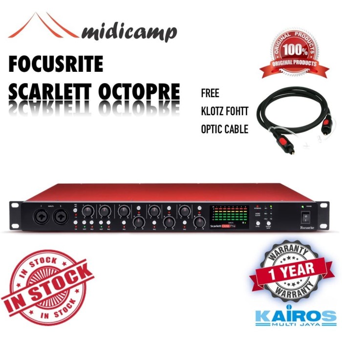 Jual Focusrite Scarlett Octopre 8 Ch Mic Preamp dengan ADAT | Shopee