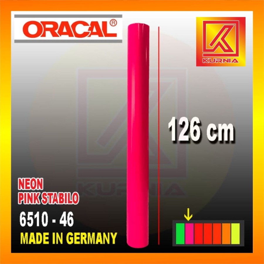 Jual Stiker Oracal 6510 - 46 Pink Stabilo / Oracal Neon Pink Lebar ...