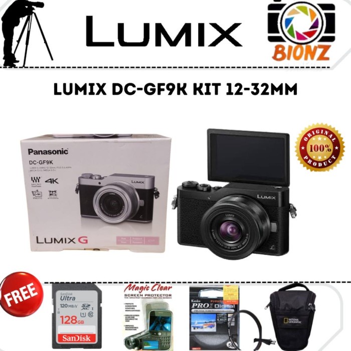 Jual CAMERA PANASONIC LUMIX DC-GF9K KIT 12 32MM | Shopee Indonesia