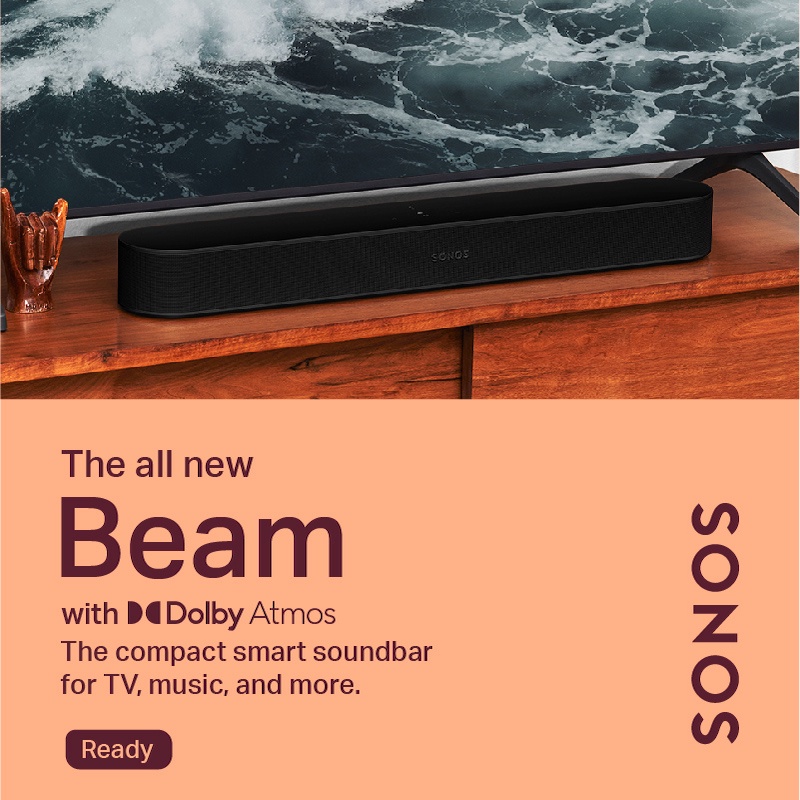 Jual Sonos Beam Gen 2 Wireless Speaker HiFi System - Black | Shopee ...