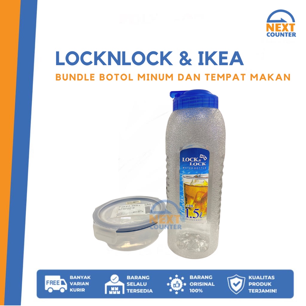 Jual Locknlock Botol Minum And Tempat Makan Ikea Shopee Indonesia 5919