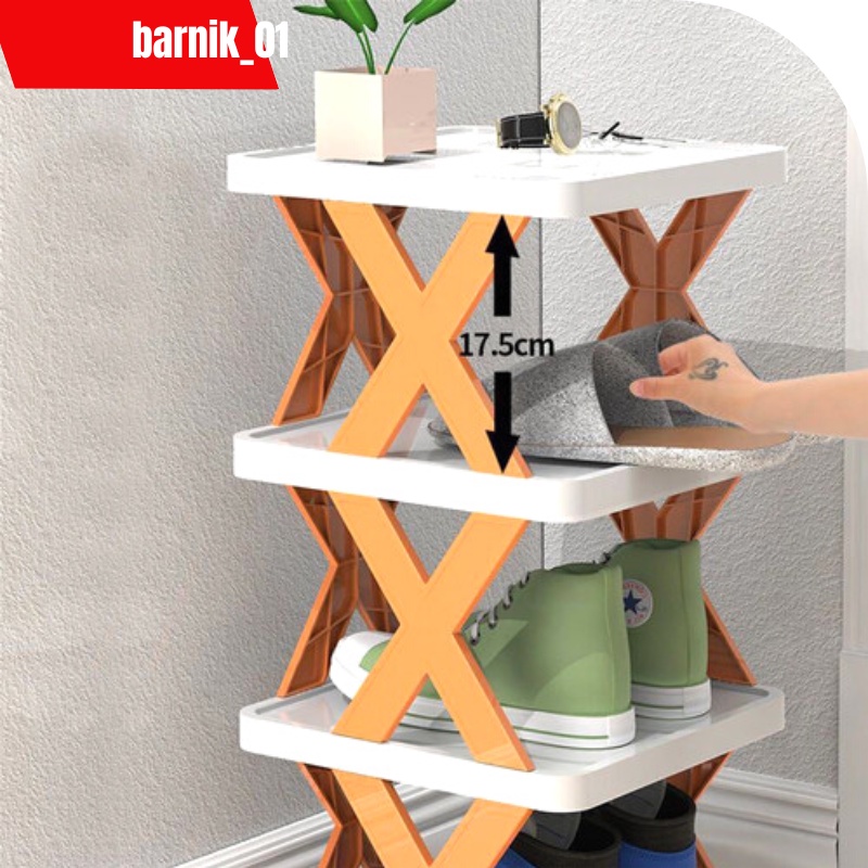 Jual Four Layer Rak Sepatu X Susun 4 bahan premium sehingga awet dan ...