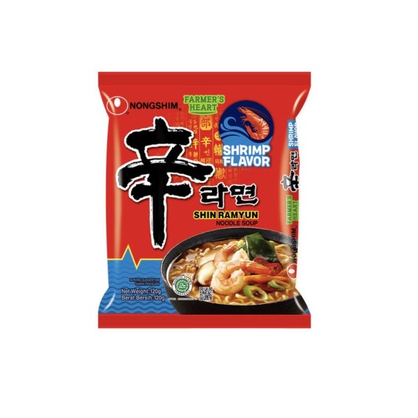 Jual NONGSHIM MIE SHRIMP SHIN RAMYUN 120 GR | Shopee Indonesia