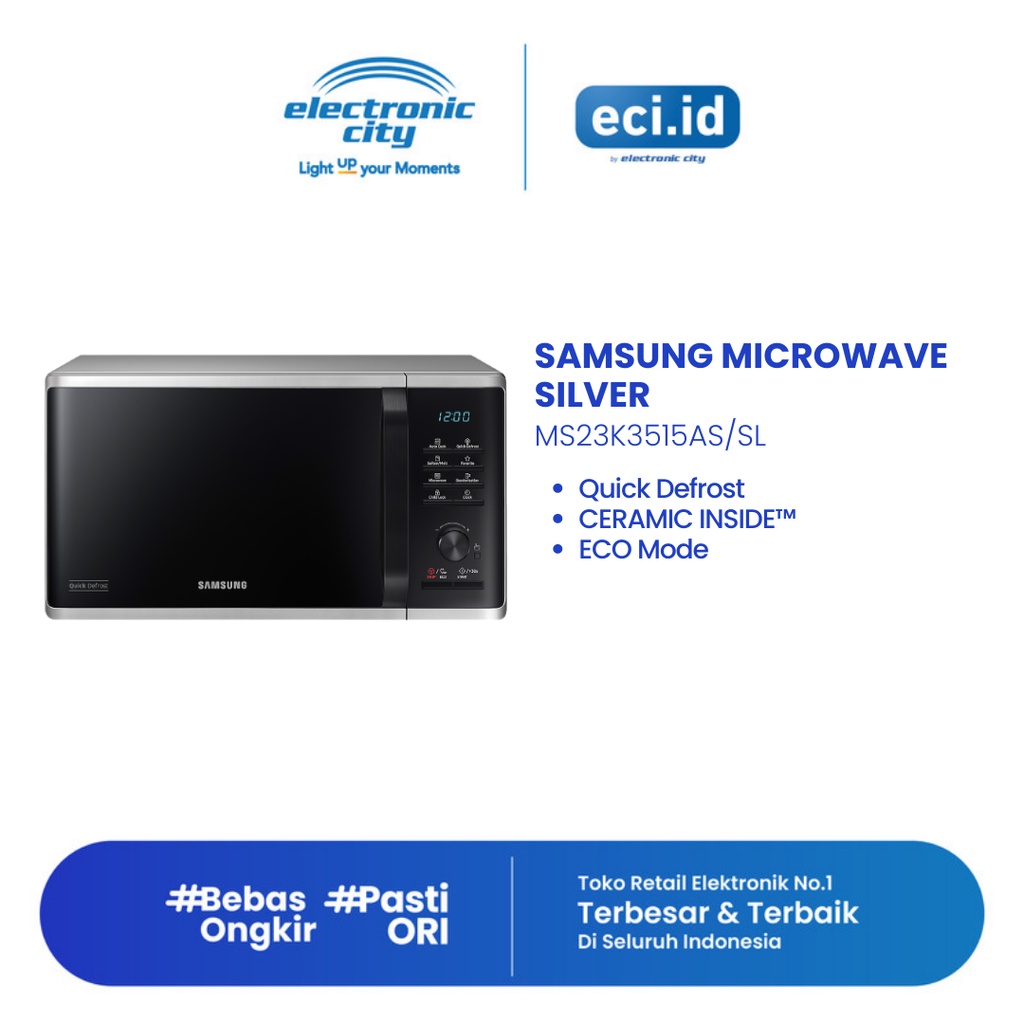 Jual Samsung Microwave Silver - MS23K3515AS/SL | Shopee Indonesia