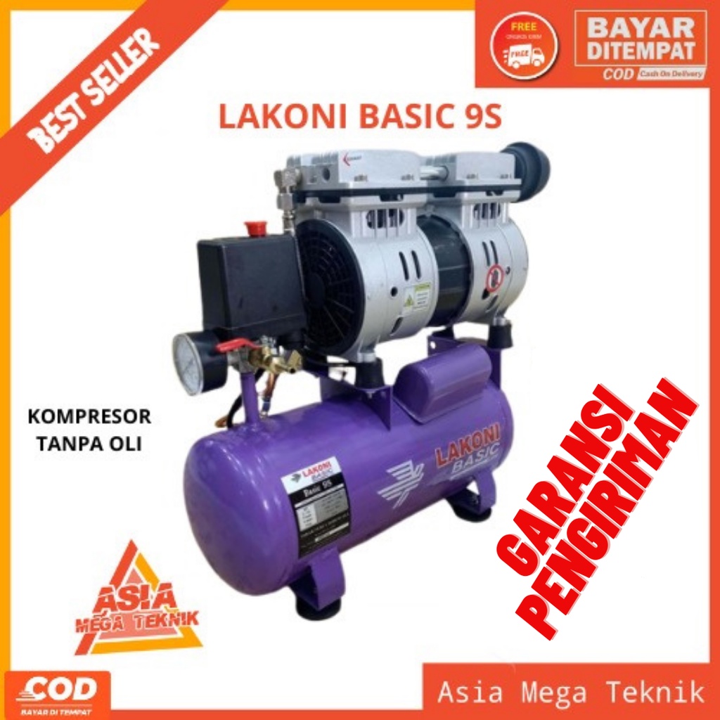 Jual PAKET 6 ITEM KOMPRESOR LAKONI IMOLA 75 Mesin Kompresor Pompa Angin ...