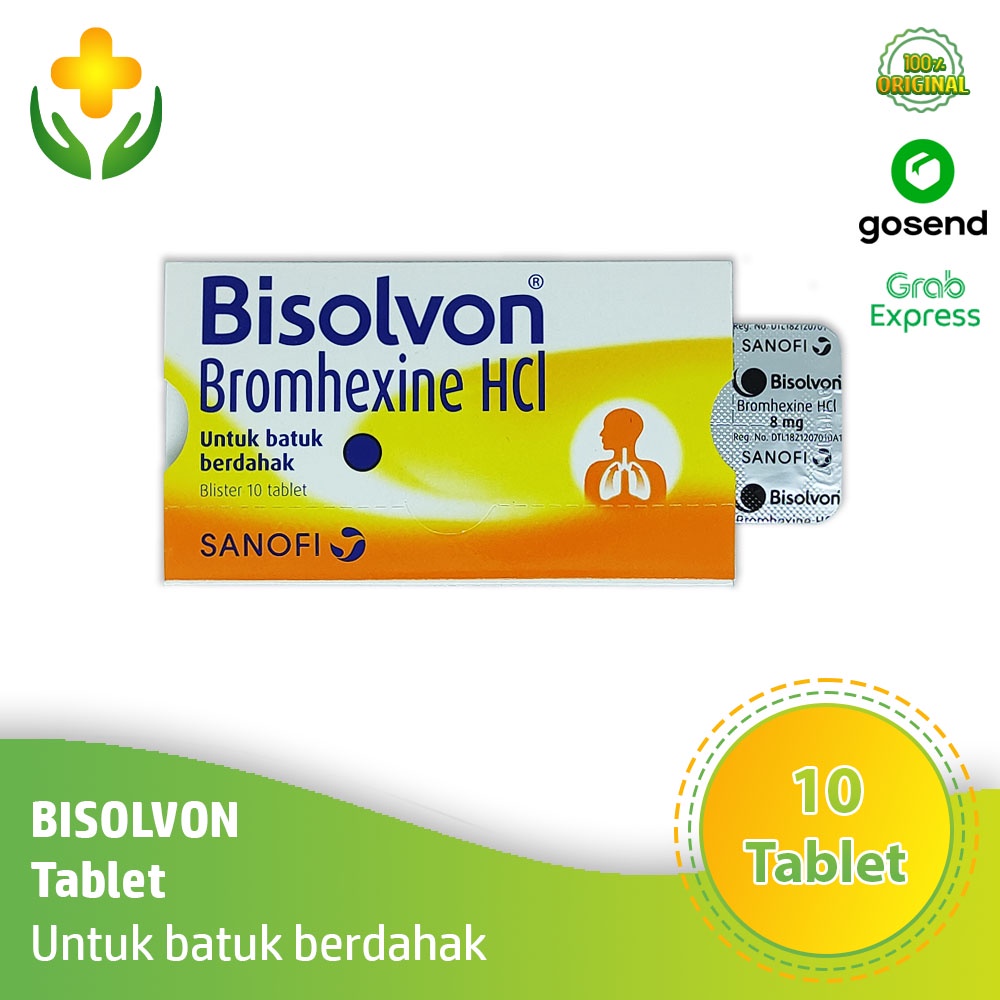 Jual Bisolvon 8 Mg Strip 10 Tablet Obat Batuk Berdahak Bisolvon Tablet ...