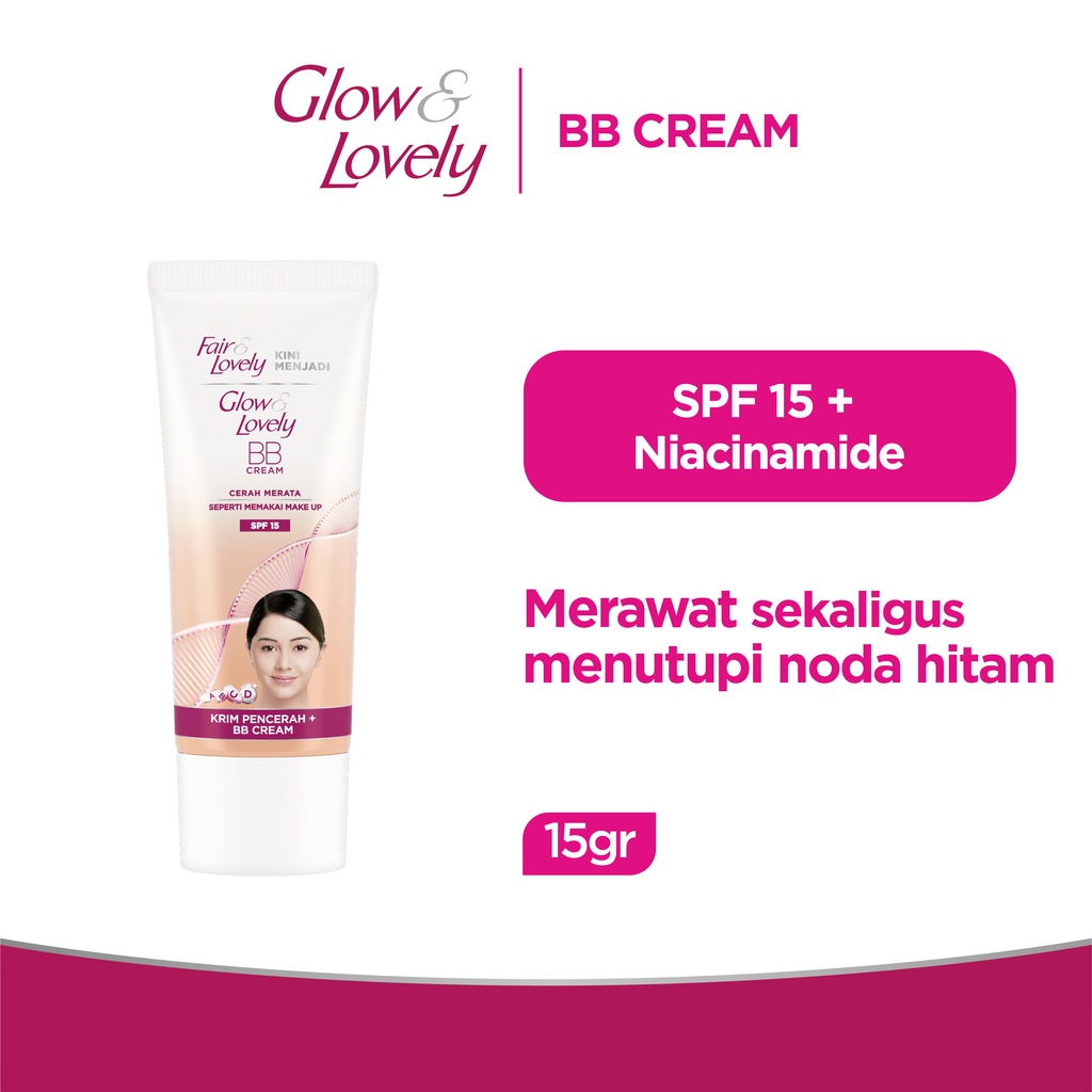 Jual Glow & Lovely BB Cream & Krim Pencerah For All Skin Type SPF 15 ...