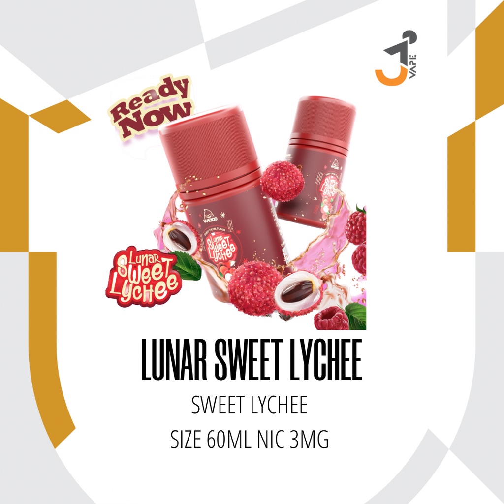 Jual LUNAR SWEET LYCHEE 60ML 3MG NEW PACKAGING BY VAPEZOO E-LIQUID ...
