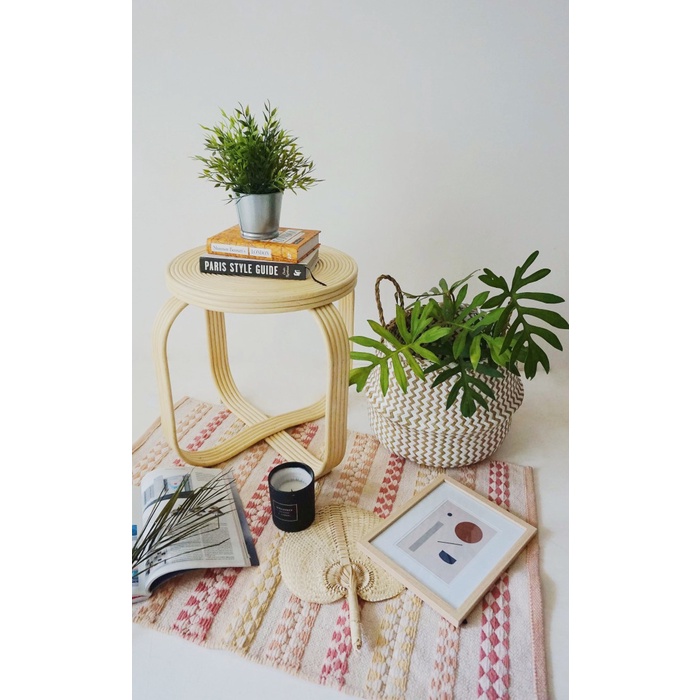 Jual Meja Side Table Rattan Ranu/Meja Sudut Rotan/Meja Sudut Natural ...