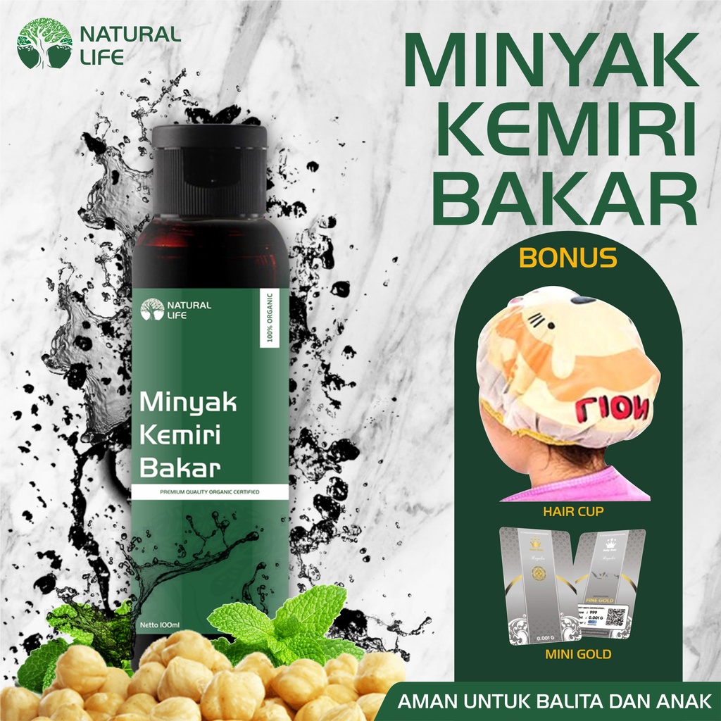 Jual MINYAK KEMIRI BAKAR NATURAL LIFE 100ML || ASLI MINYAK KEMIRI ...