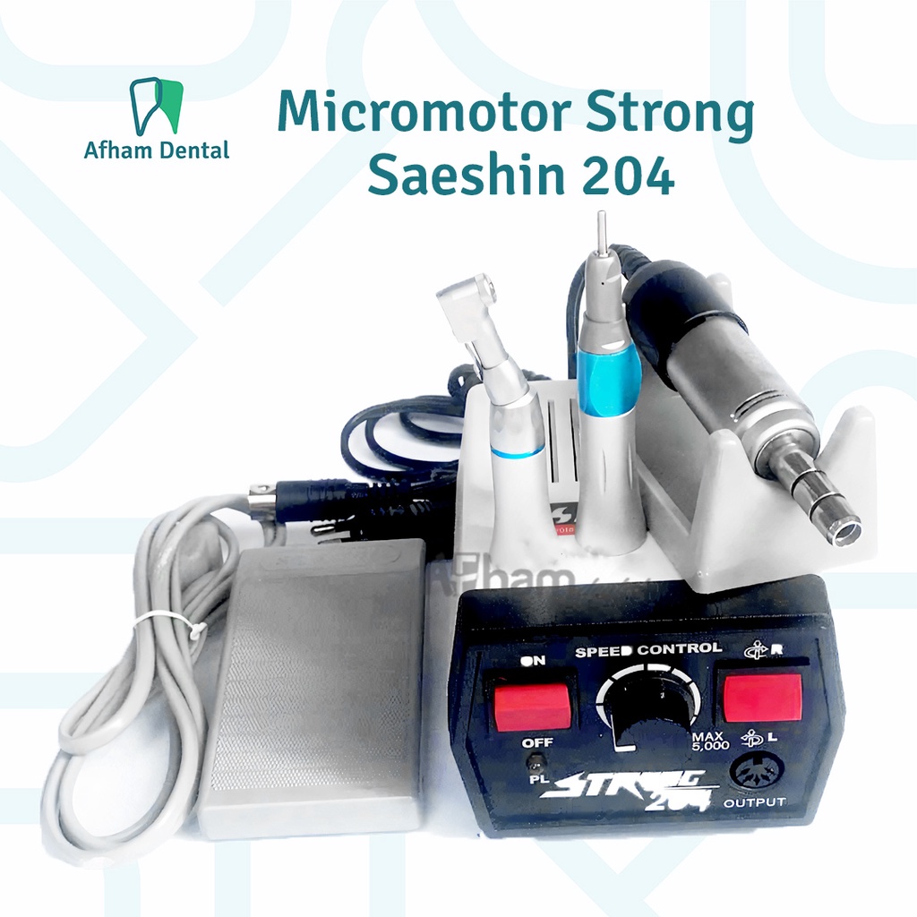 Jual DENTAL MICROMOTOR STRONG 204 MAHASISWA PAKET LENGKAP | Shopee ...