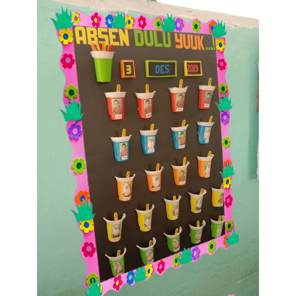Jual List dan Rumput Saja Bahan Hiasan Dinding Kelas Untuk Papan Absen