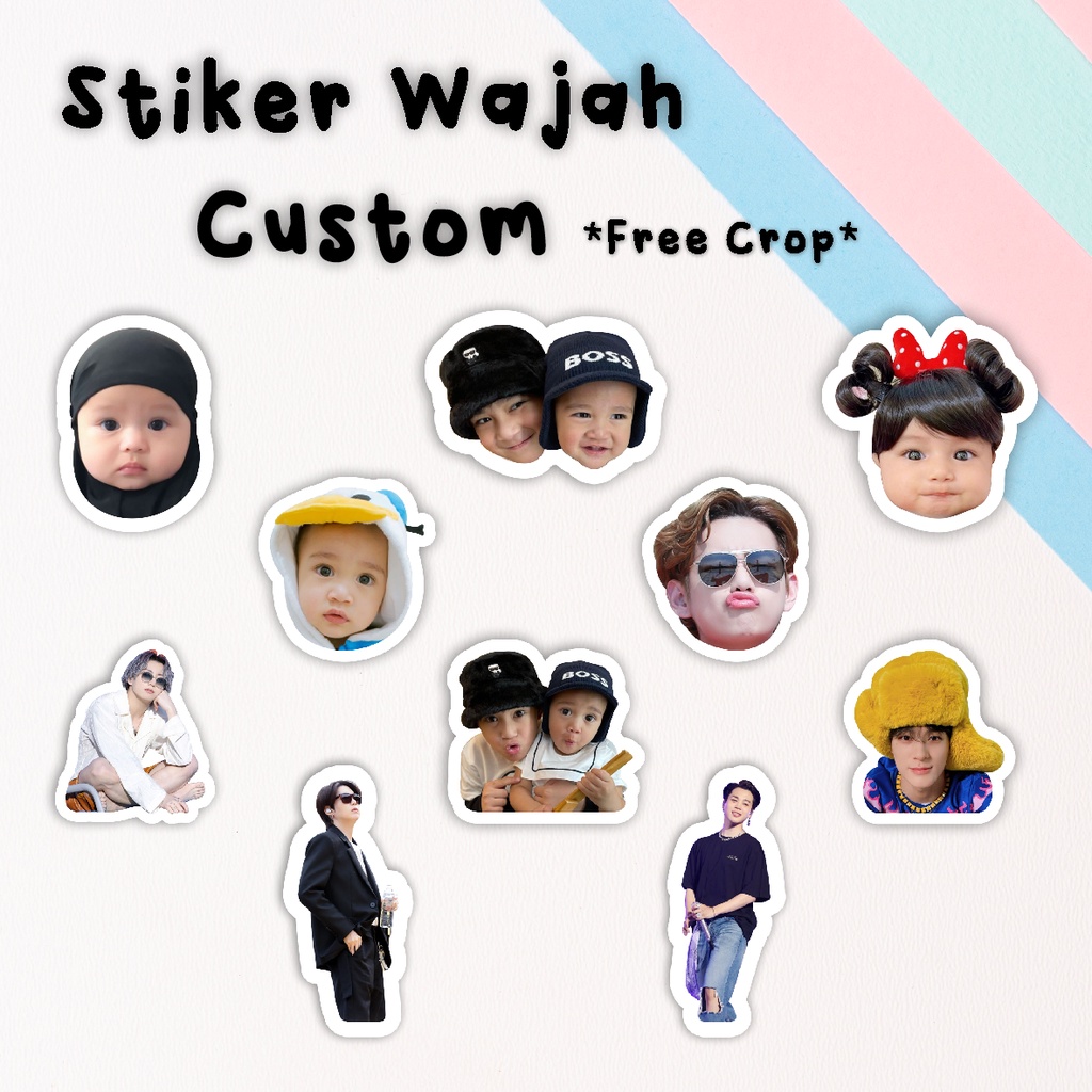 Jual Stiker Sticker Wajah Muka Custom Foto Sendiri Murah Shopee Indonesia