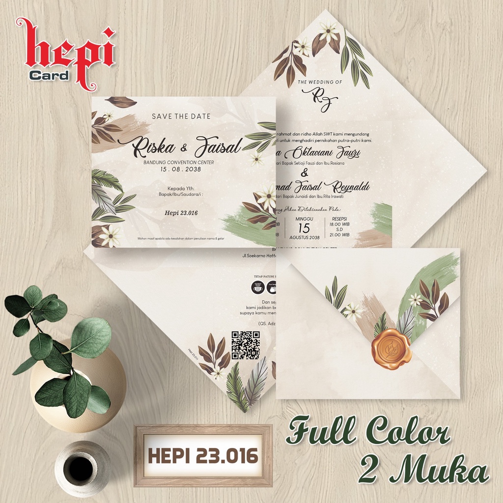Jual Blangko Undangan Pernikahan Hepi 23.016 Terbaru Harga Murah