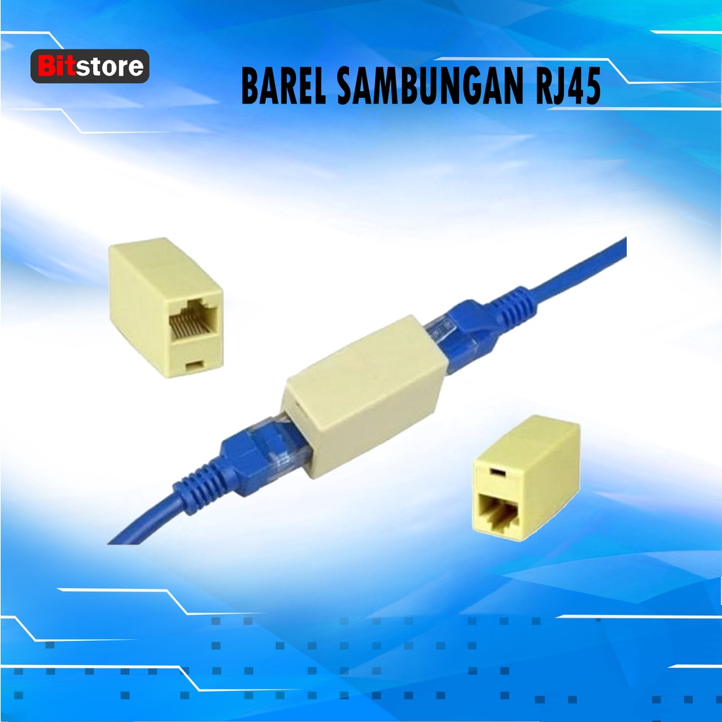 Jual Sambungan Kabel Lan Barel RJ45 Single Shopee Indonesia