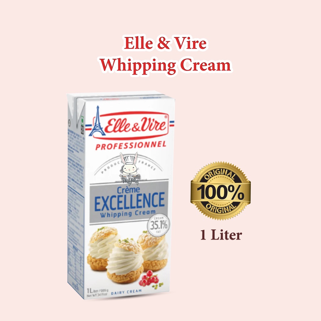 Jual Elle Whipping Cream 1 Liter Elle et Vire ElleVire krim kocok Shopee Indonesia