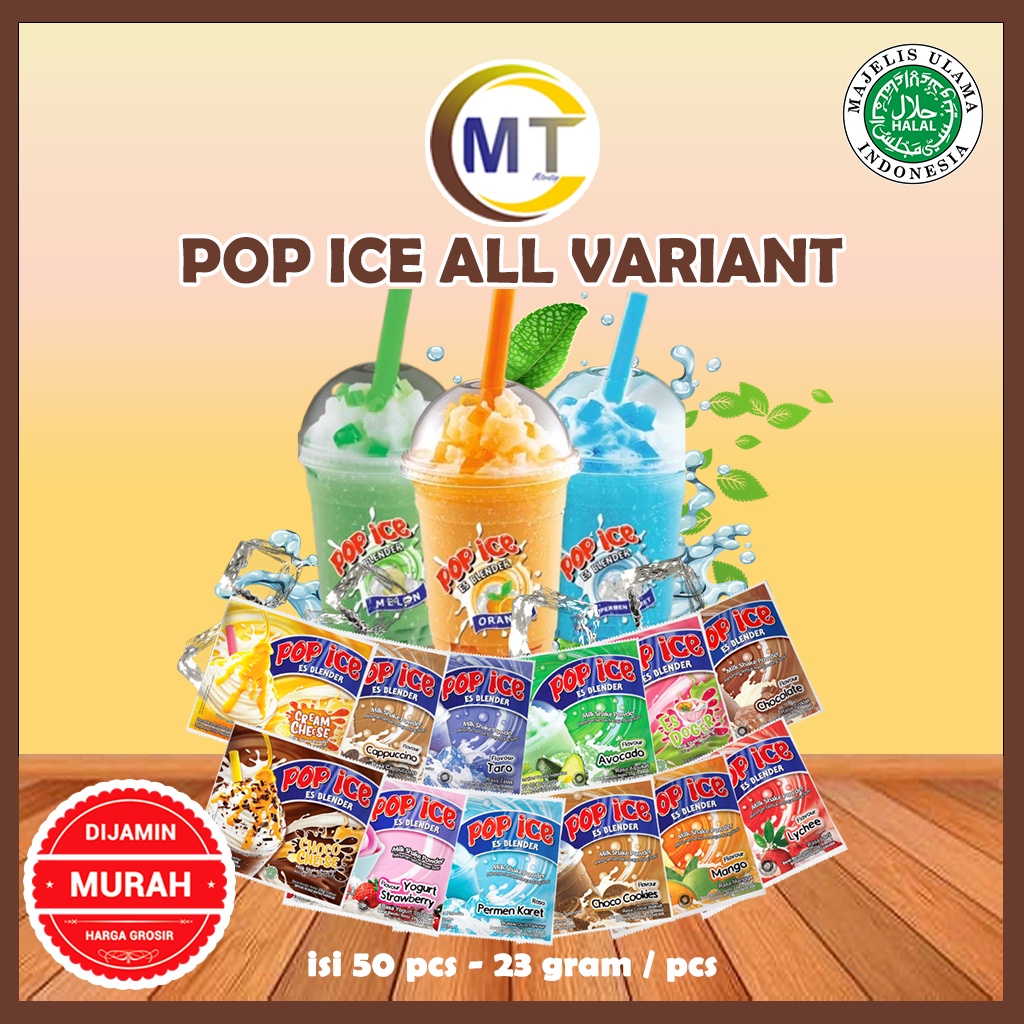 Jual Pop Ice 1 Renceng Semua Rasa All Variant Pop Ice Blender Isi 10 Sachet Milk Shake Powder 2026