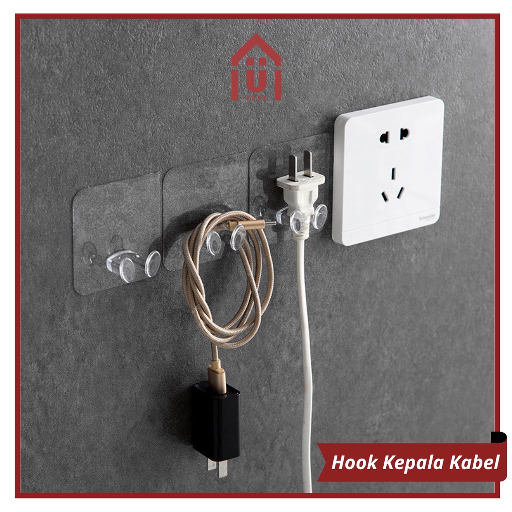 Jual Uniso Hook Kepala Kabel Gantungan Tempelan Colokan Kepala