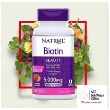 Jual Natrol biotin 5000 mcg 250 tab | Shopee Indonesia